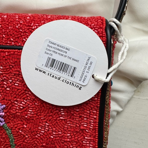 NWT STAUD Tommy Beaded bag - Year of the Snake - Picture 9 of 9